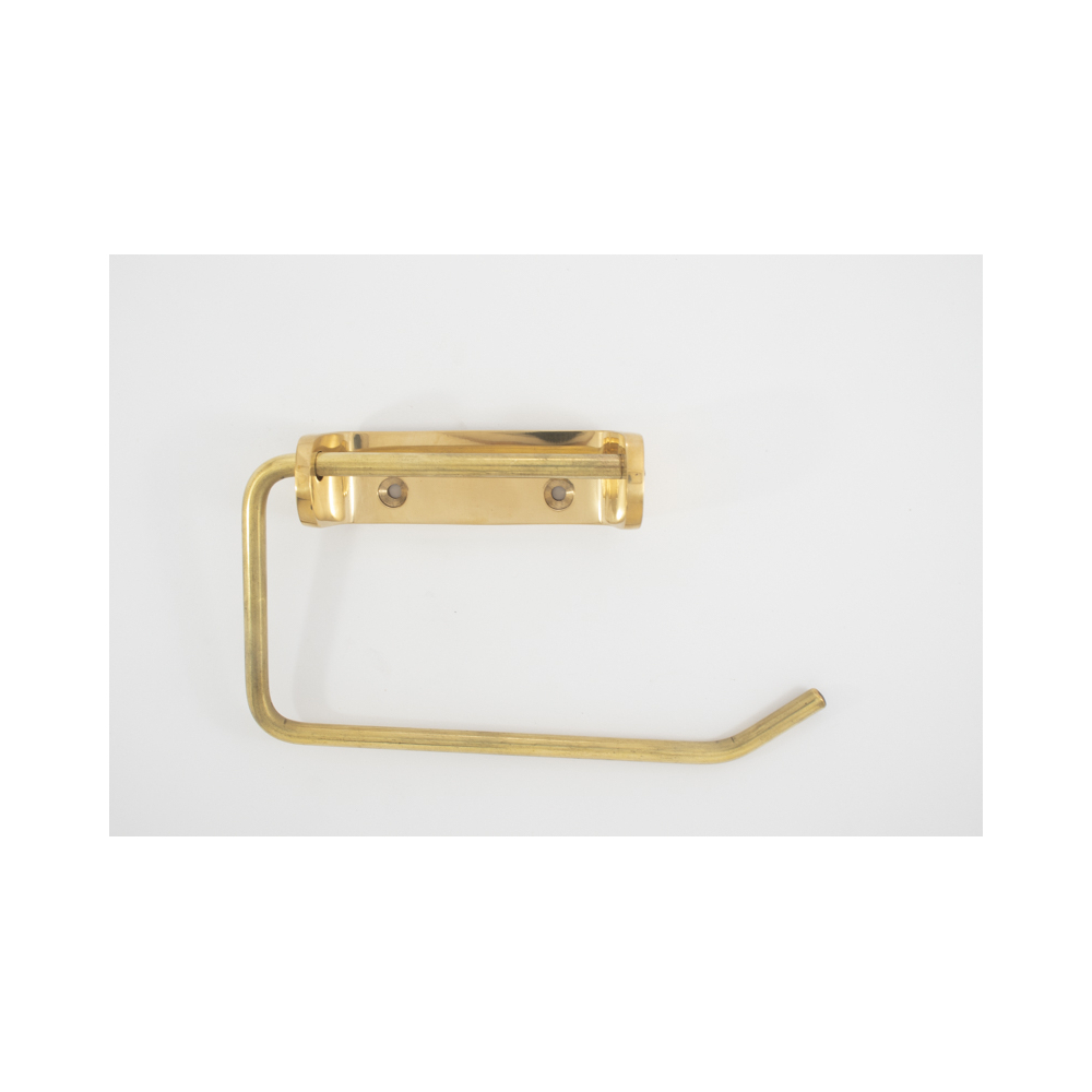 Enkel toiletpapir holder i solid messing