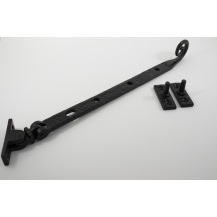 Udskyderstang i sort støbejern. 320 mm lang - god til store vinduer